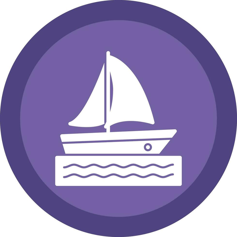 Catamaran Vector Icon Design