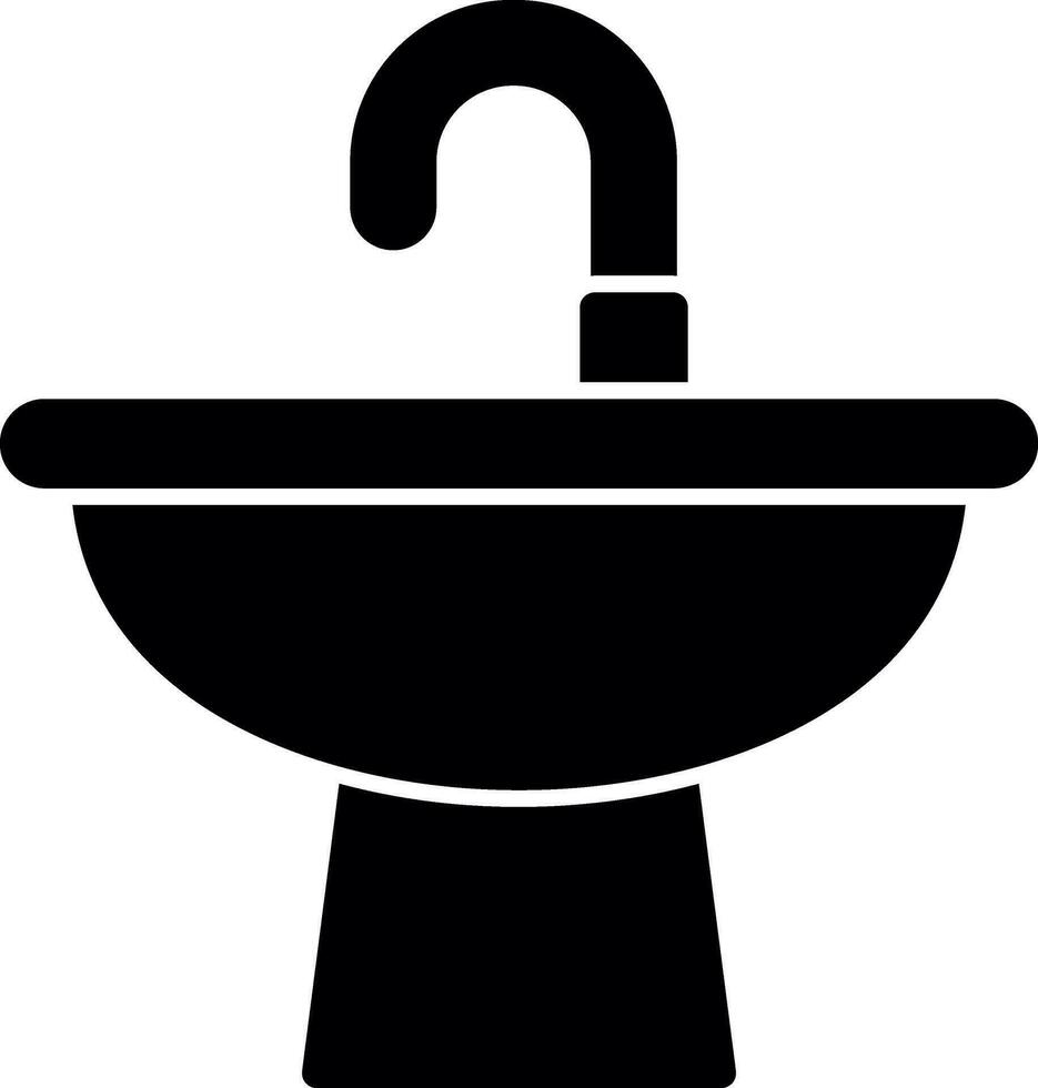 Washbasin Vector Icon Design