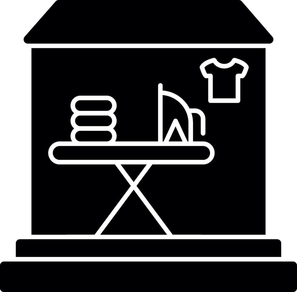 lavandería tienda vector icono diseño