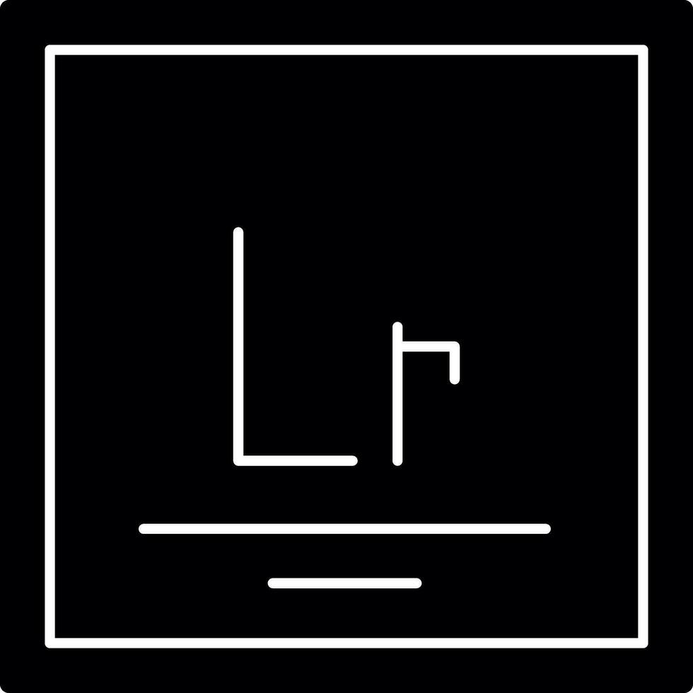 Lawrencium Vector Icon Design