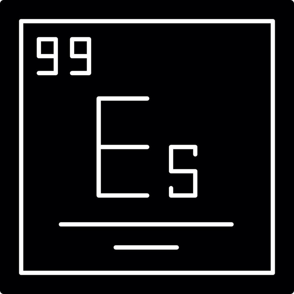 Einsteinium Vector Icon Design
