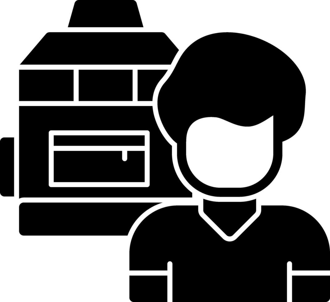 Backpacker Vector Icon Design