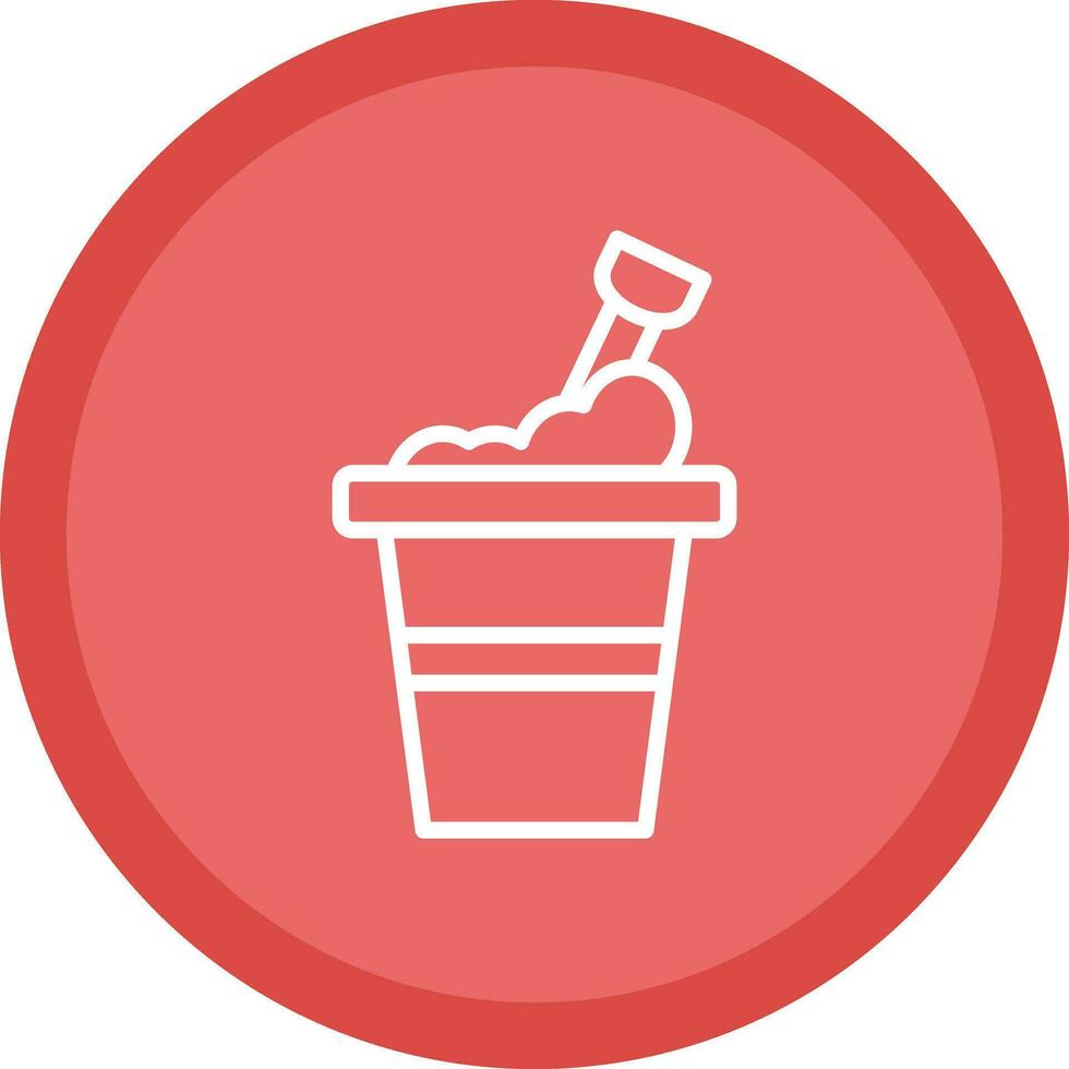 Bucket Vector Icon Design