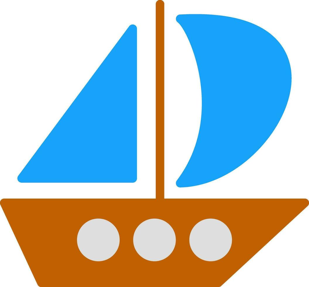 Catamaran Vector Icon Design