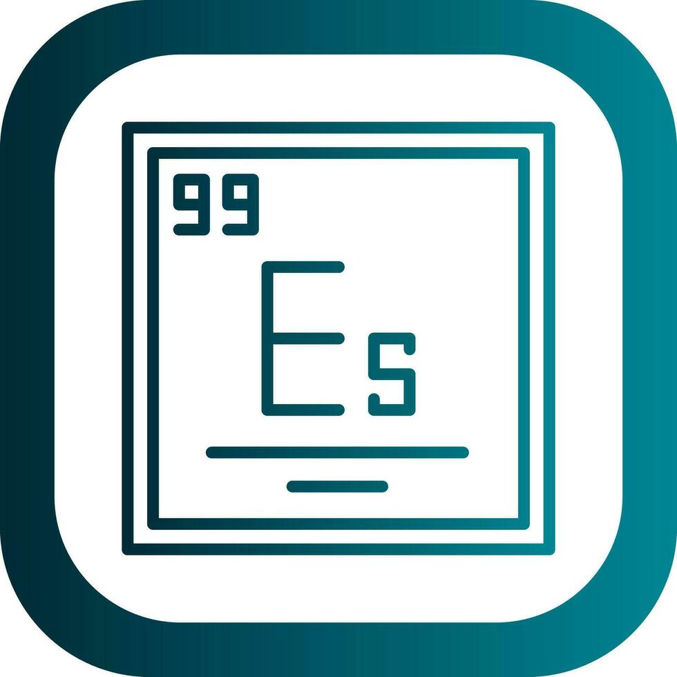 Einsteinium Vector Icon Design