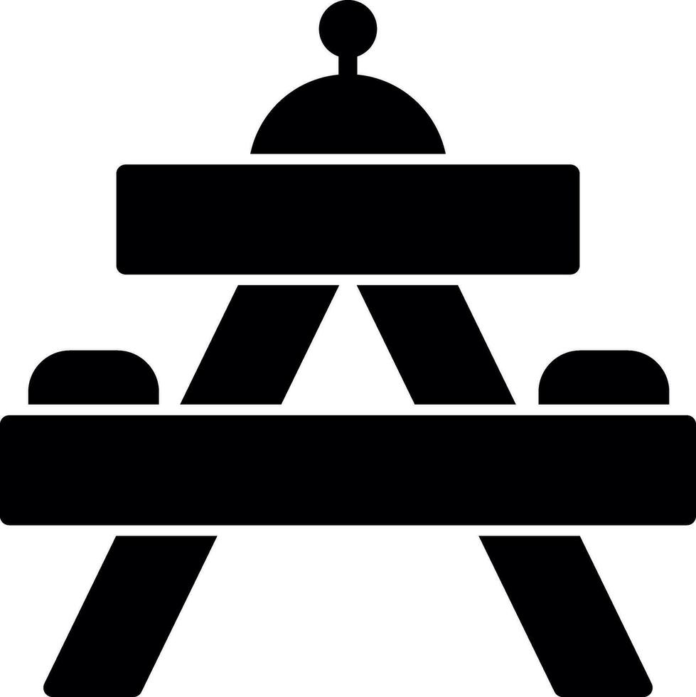 Picnic table Vector Icon Design