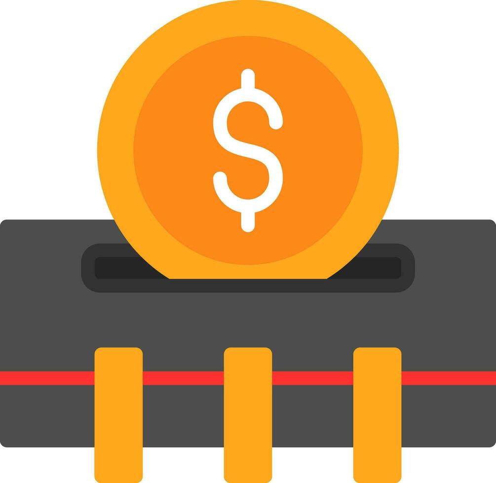 Coin machine Vector Icon Design