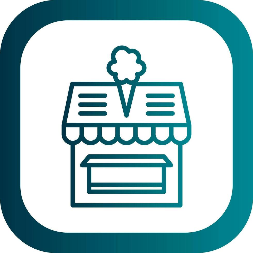 Ice cream shop Vector Icon Design