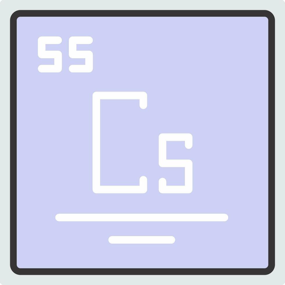 Caesium Vector Icon Design