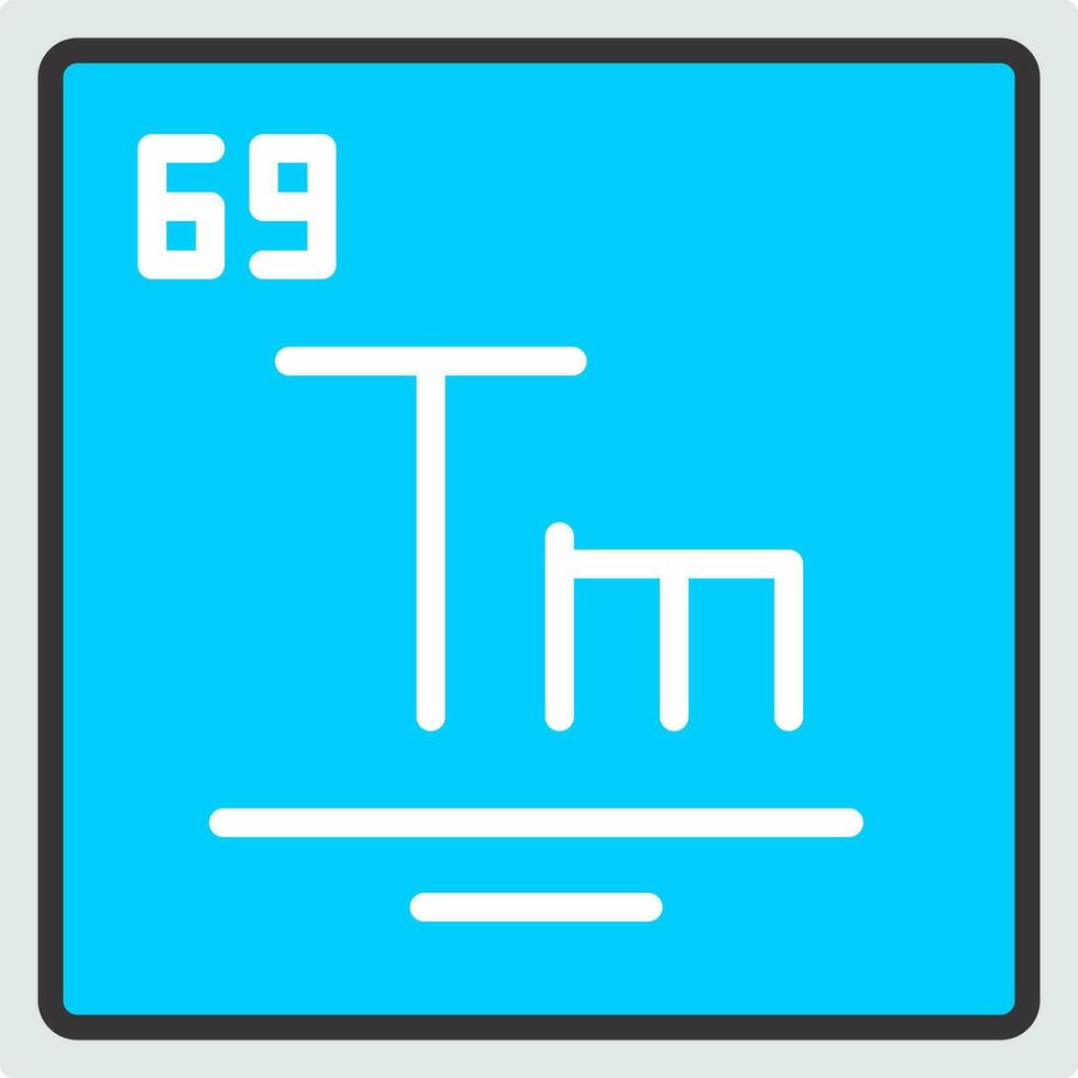 Thulium Vector Icon Design