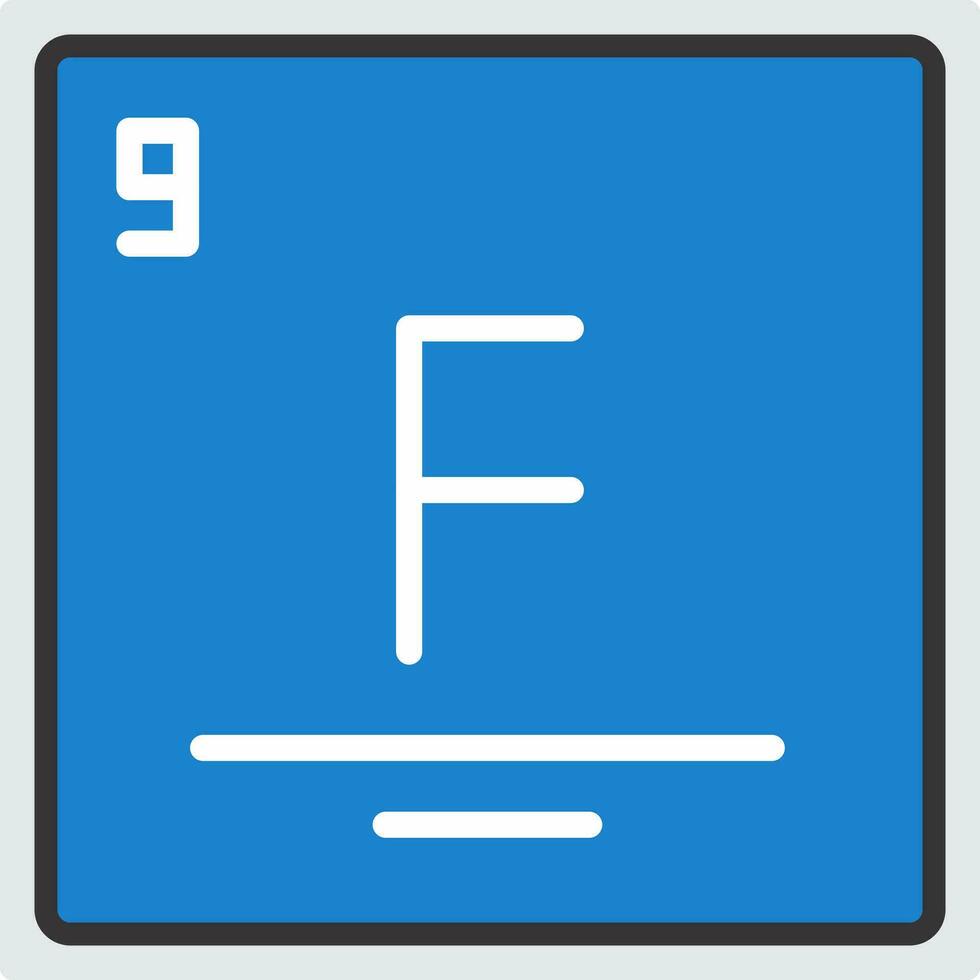 Fluorine Vector Icon Design