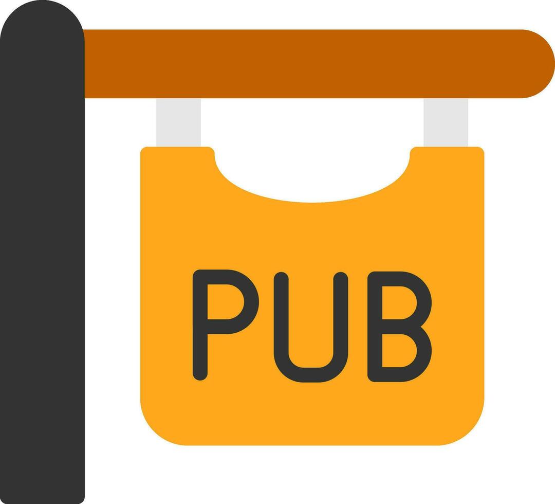 pub firmar vector icono diseño