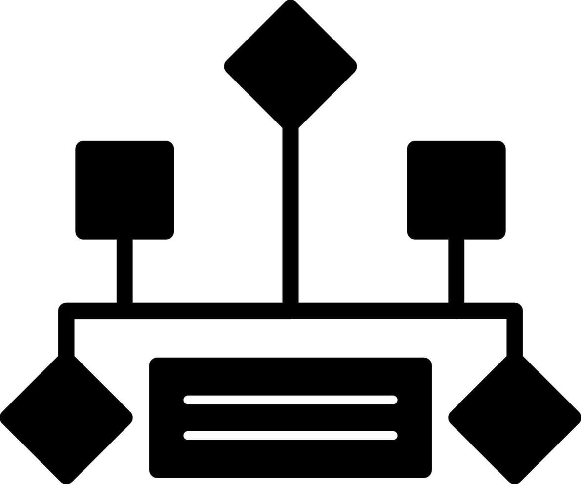 Hierarchical structure Vector Icon Design