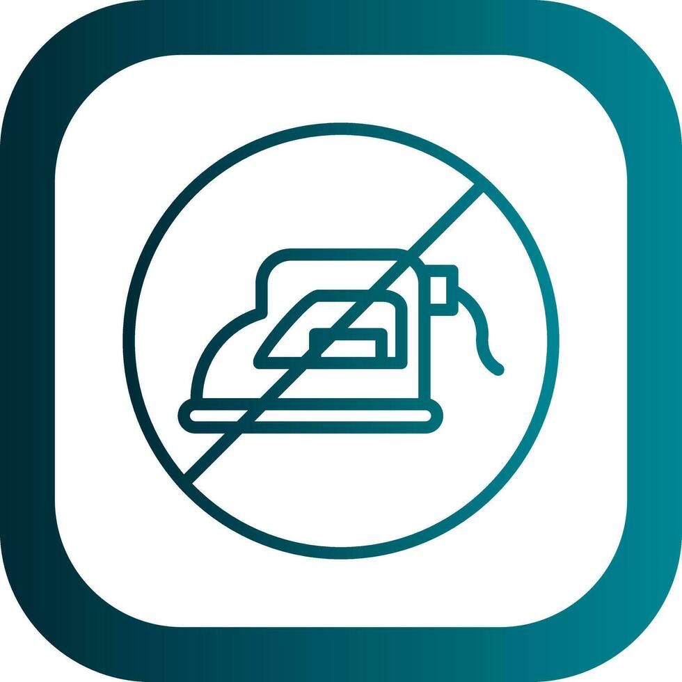 No iron Vector Icon Design
