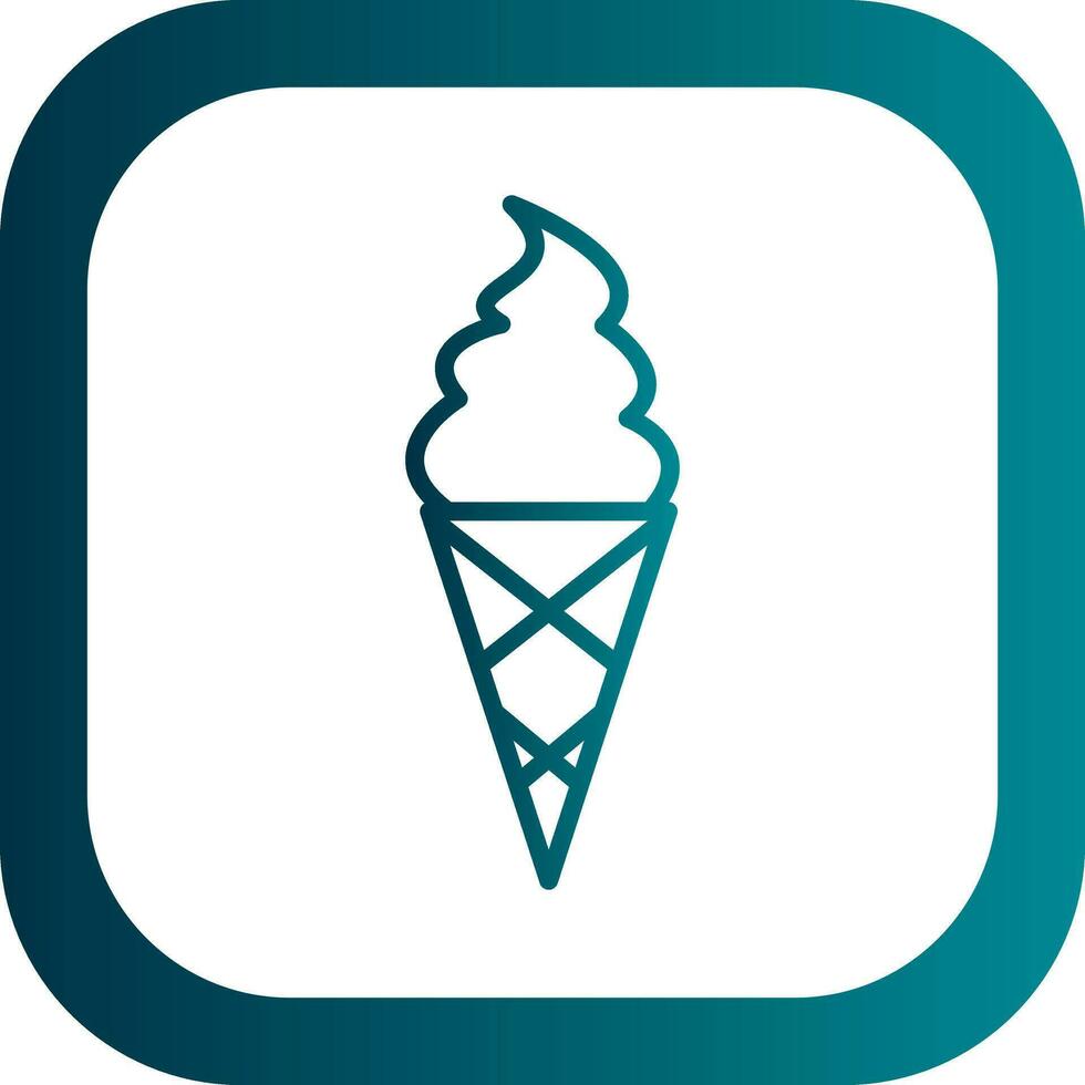 Ice cream cone Vector Icon Design