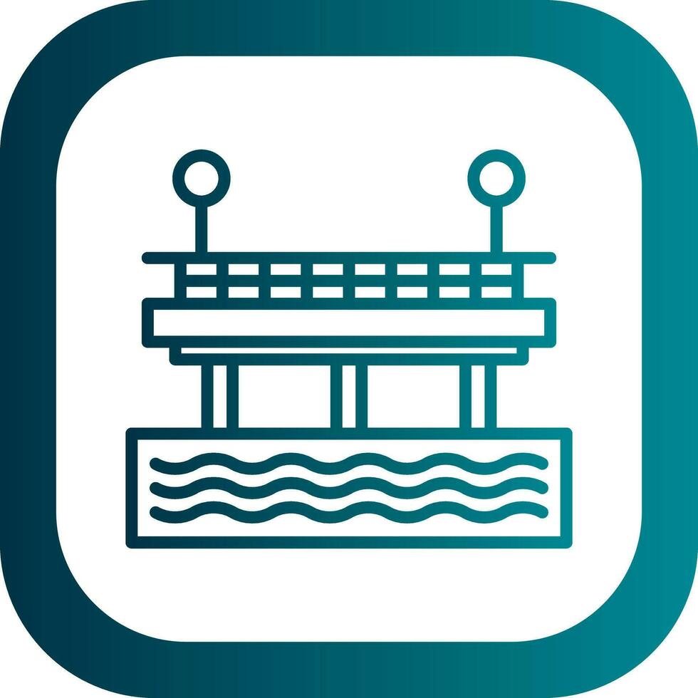 Pier Vector Icon Design