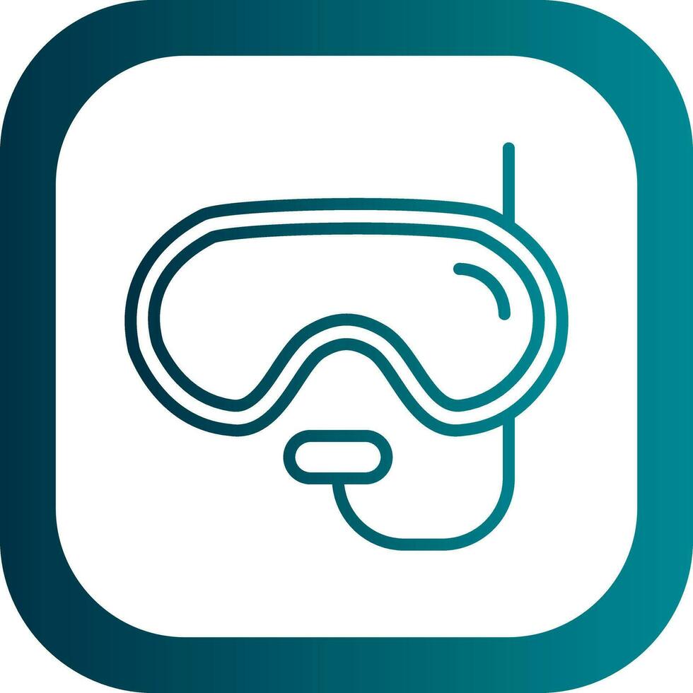 Diving mask Vector Icon Design