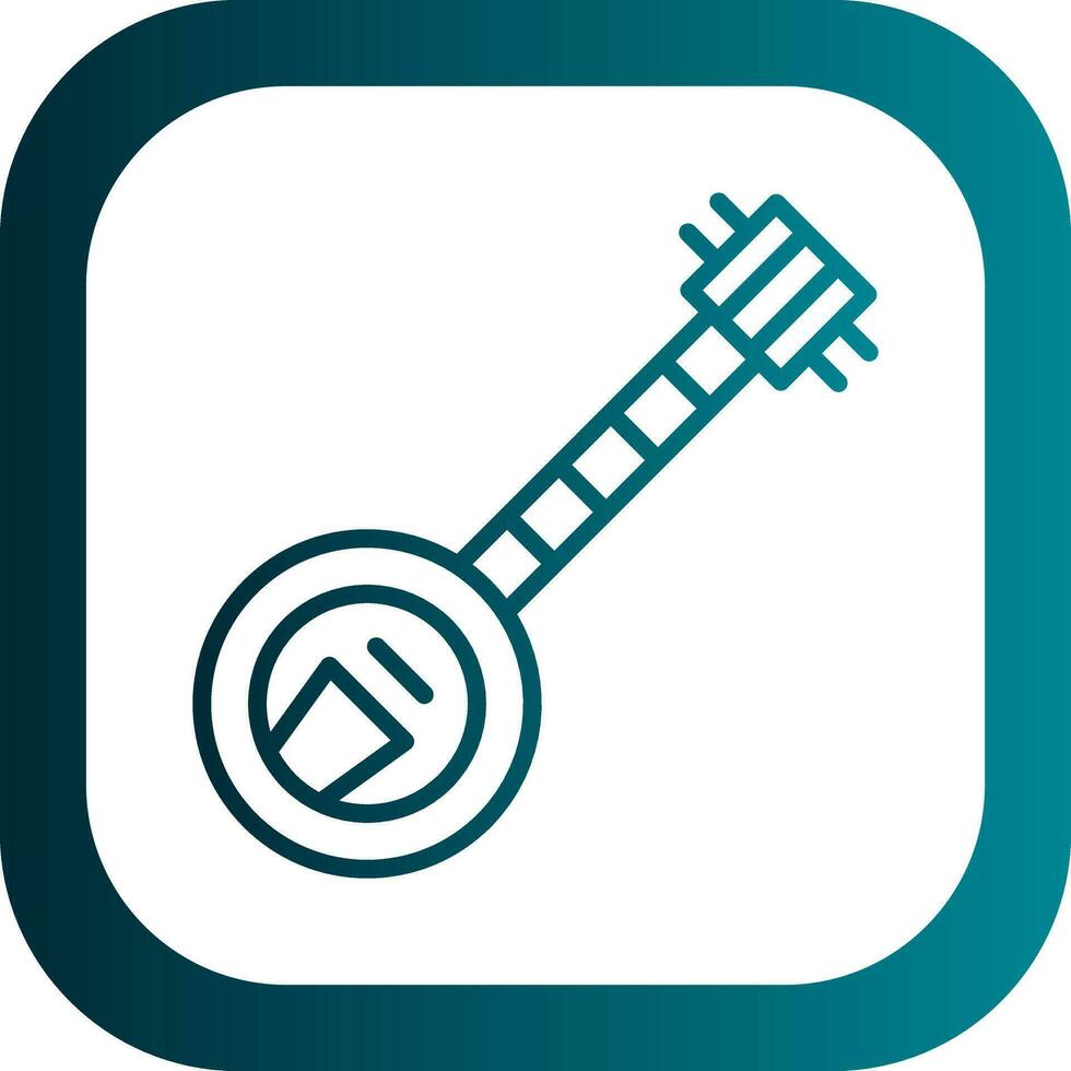 Banjo Vector Icon Design