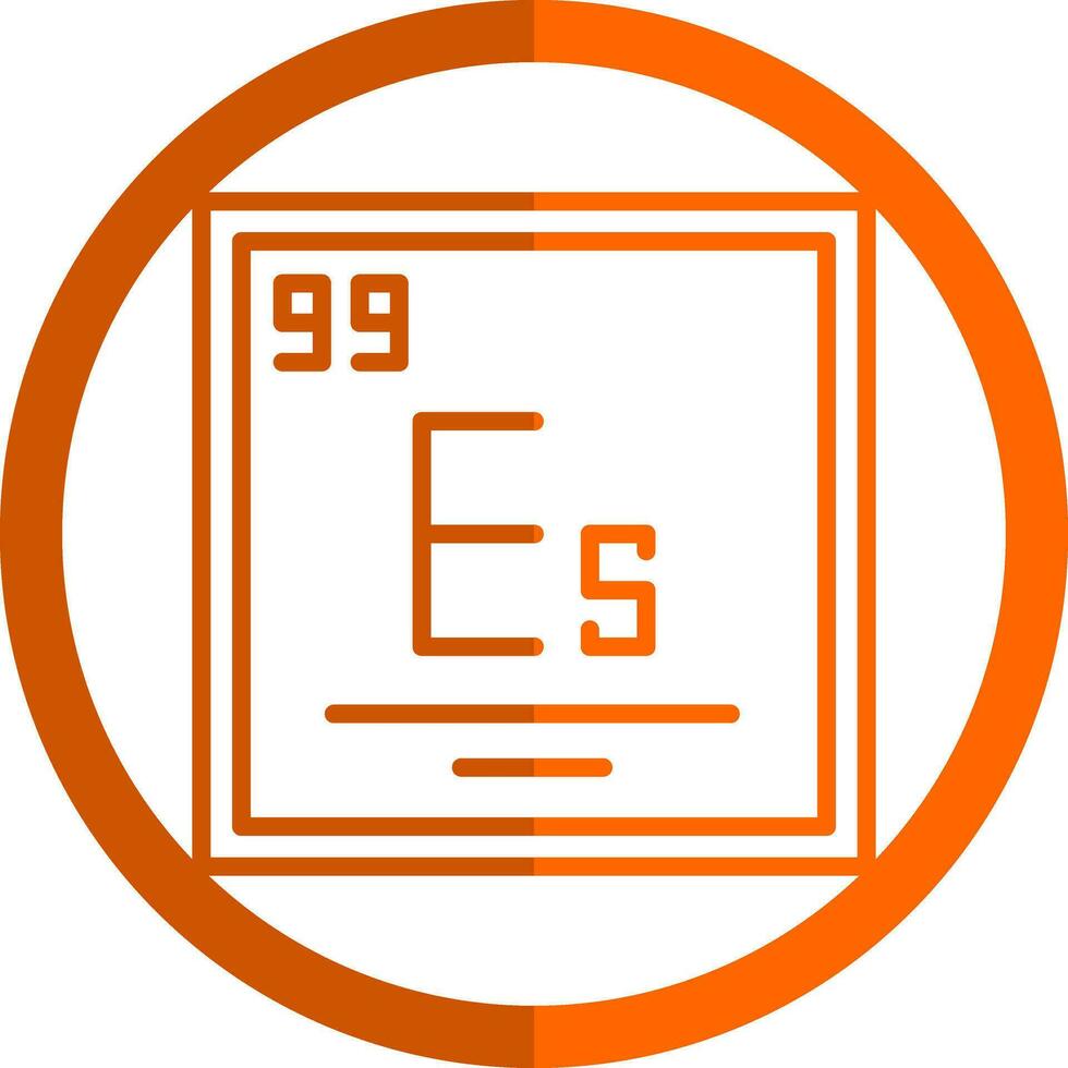 Einsteinium Vector Icon Design