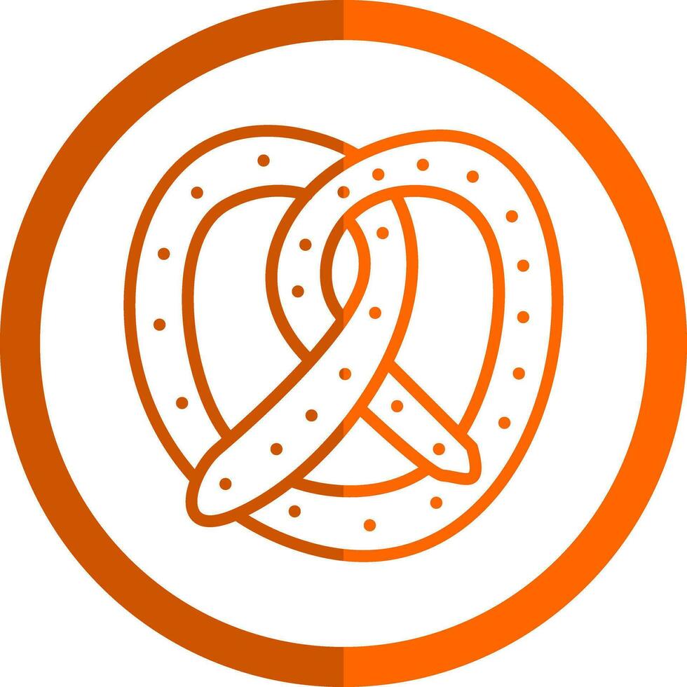 diseño de icono de vector de pretzel