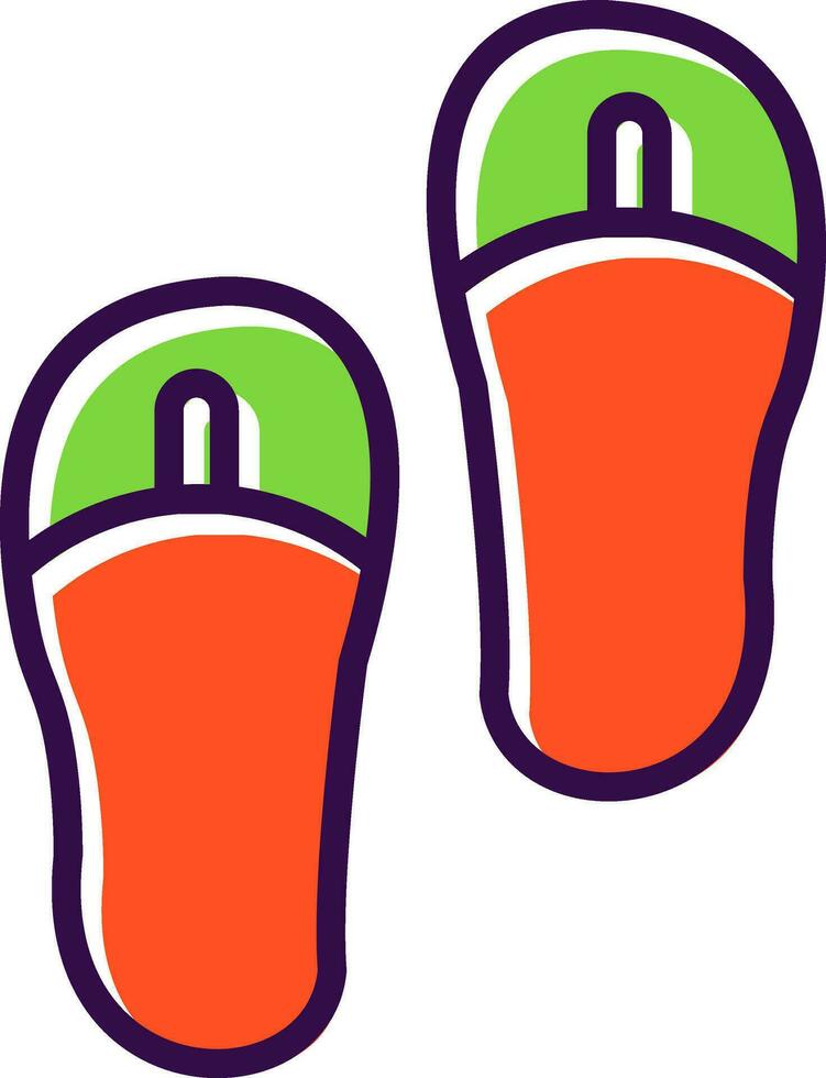 Flip flops Vector Icon Design