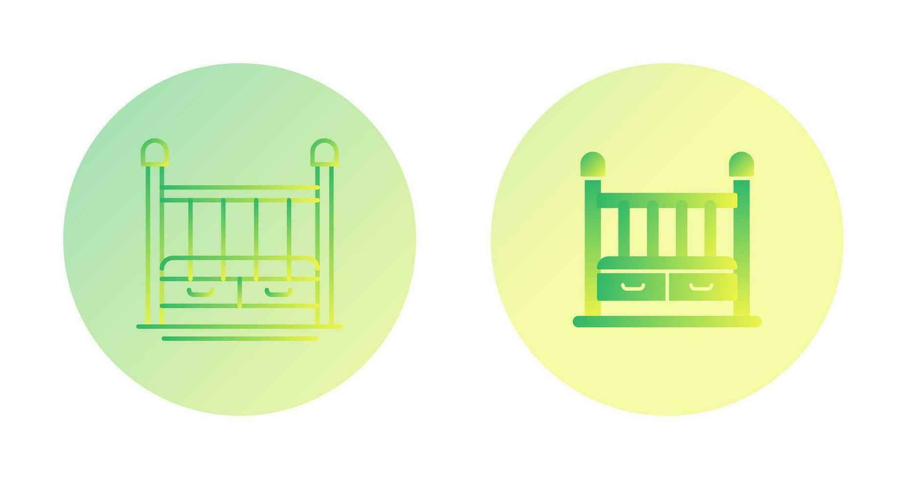 Baby Crib Vector Icon
