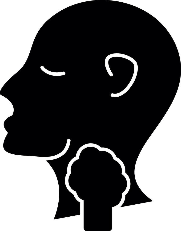 Thyroid Vector Icon Design