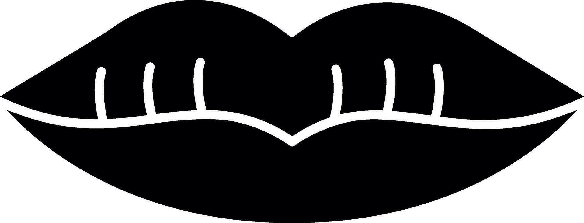 Lips Vector Icon Design