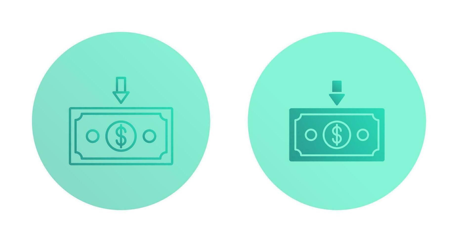 Money Down Vector Icon
