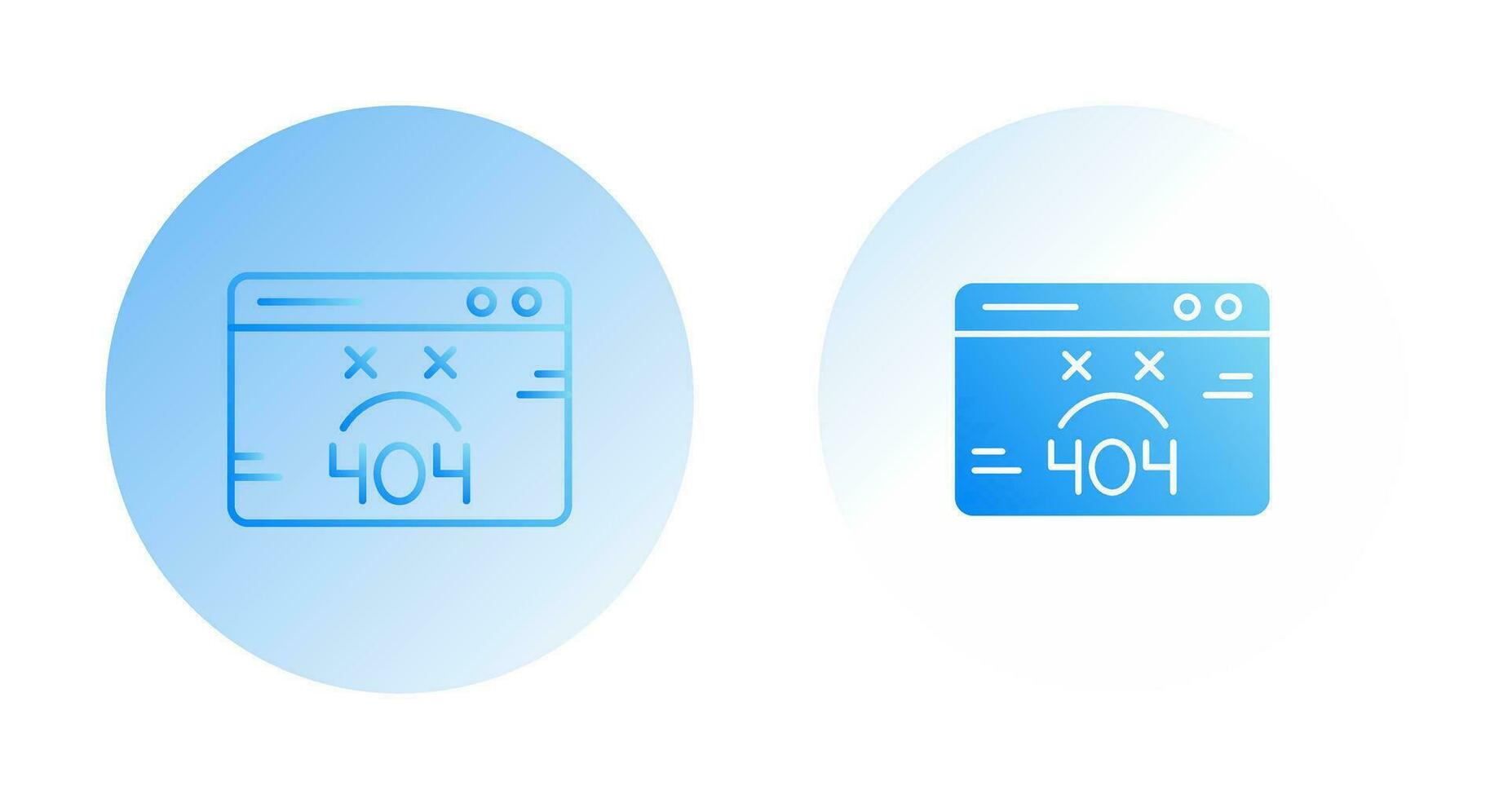 404 Error Vector Icon