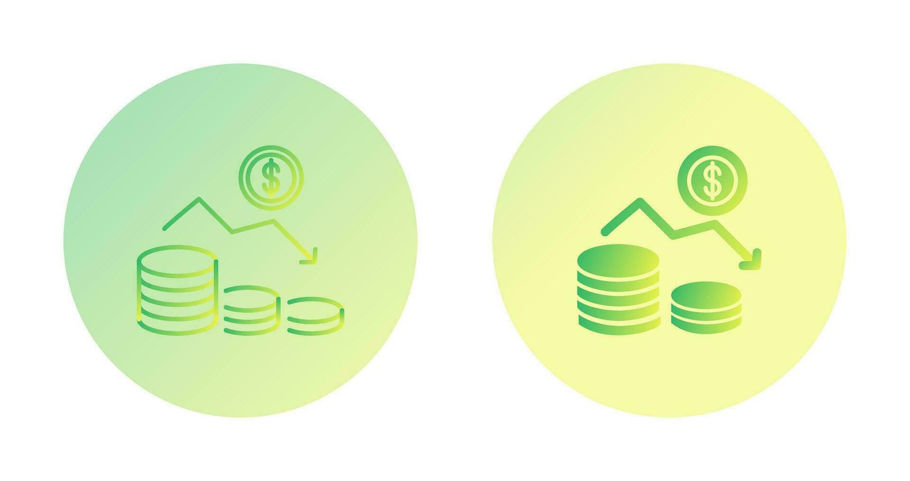 Money Loss Vector Icon
