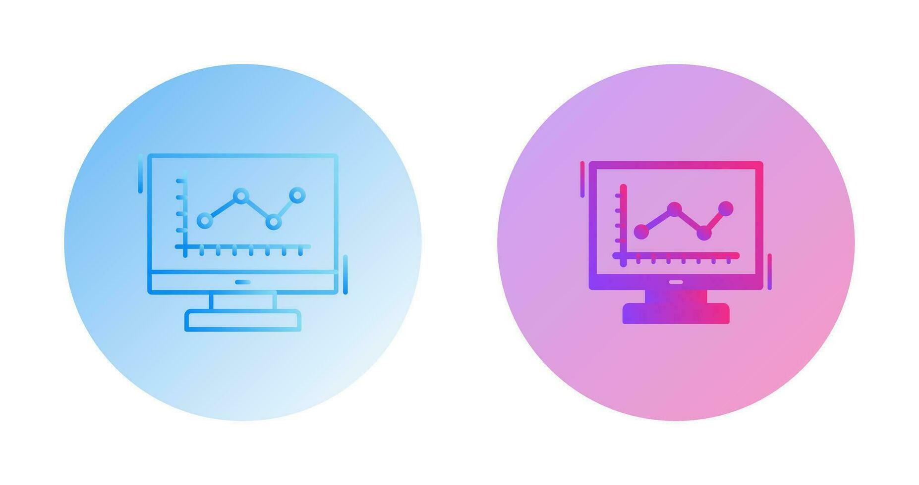 Line Chart Vector Icon
