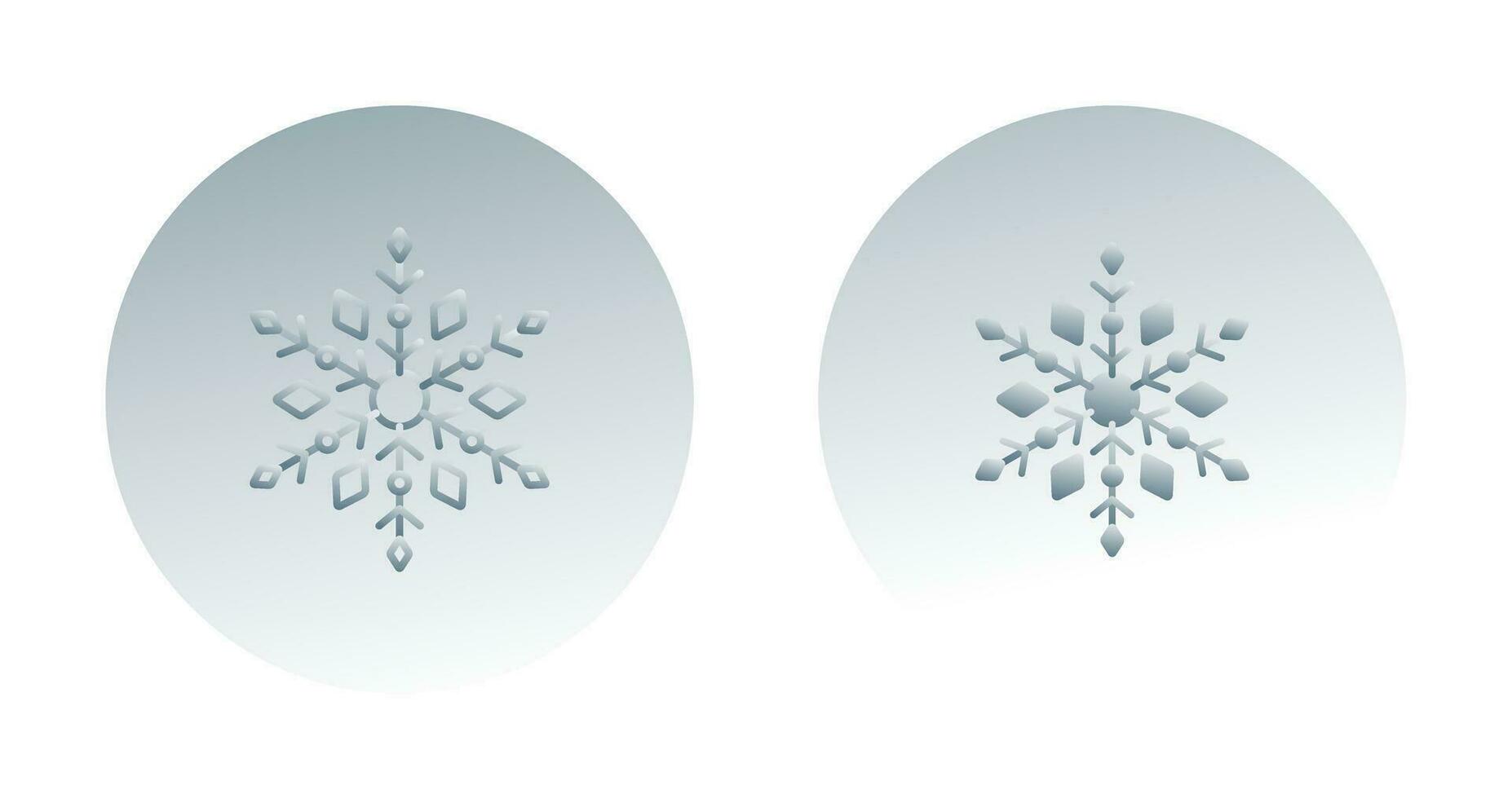 icono de vector de copo de nieve