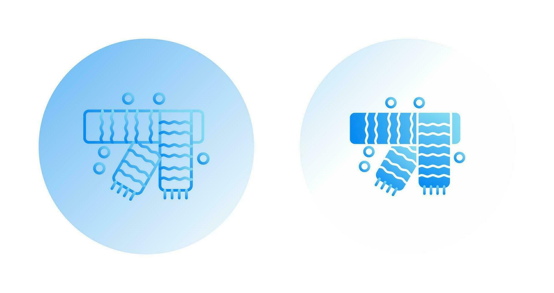 Winter Scarf Vector Icon