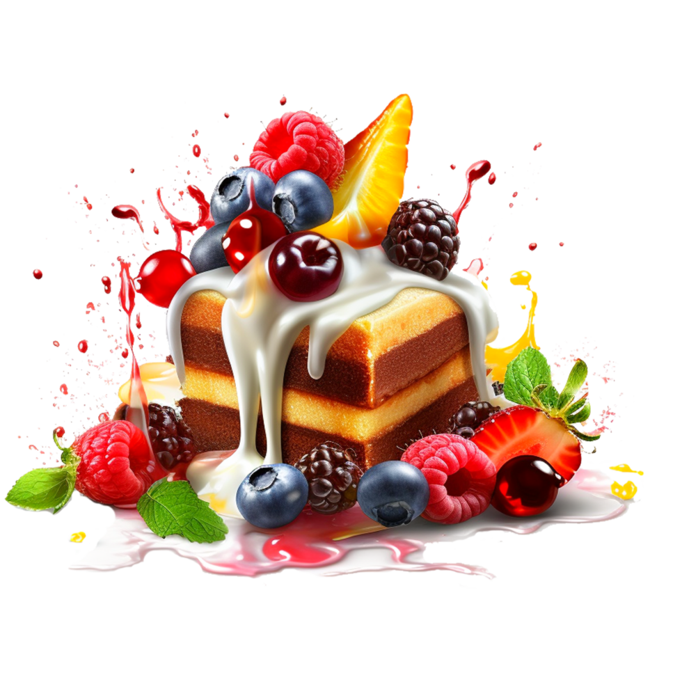 jam cake generative ai png