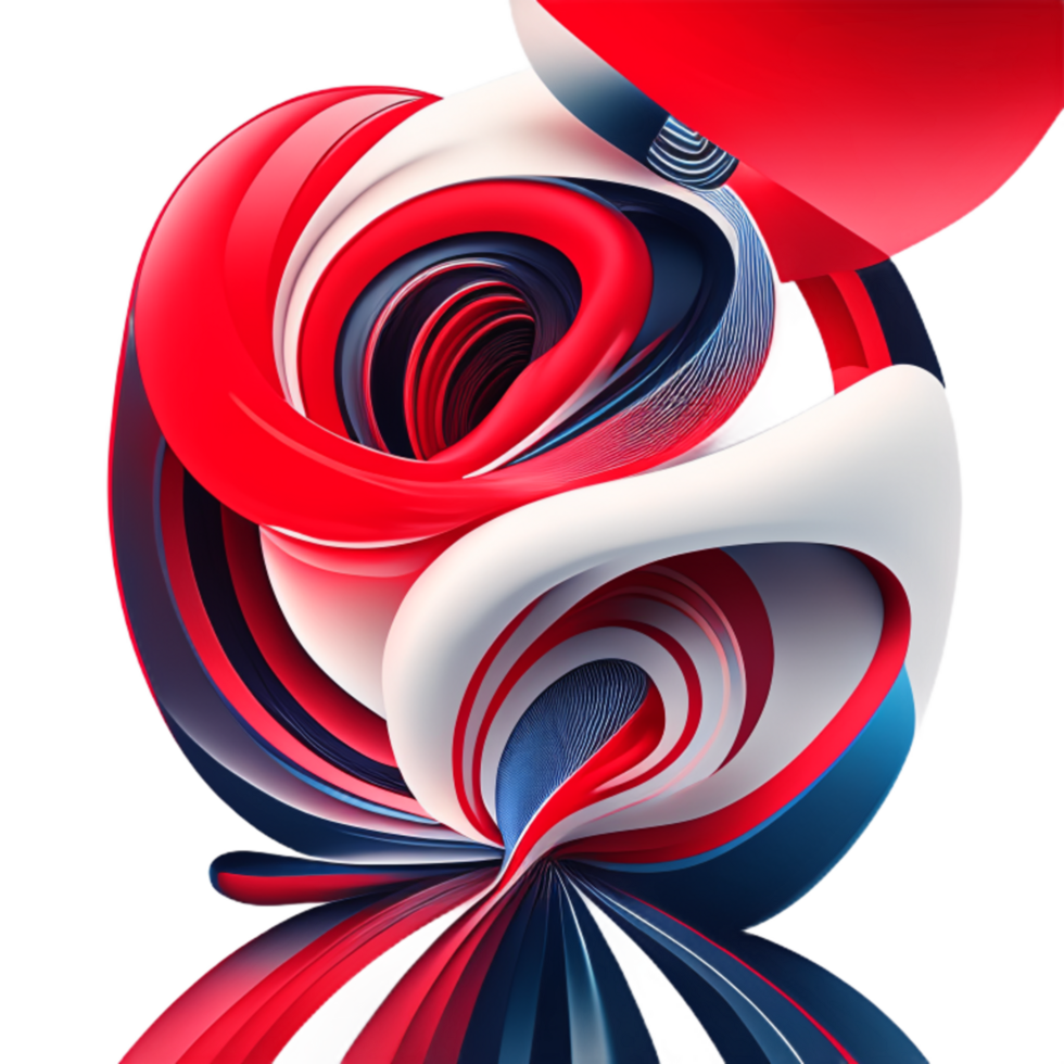 3d abstract colorful twisted liquid shapes creative design element png