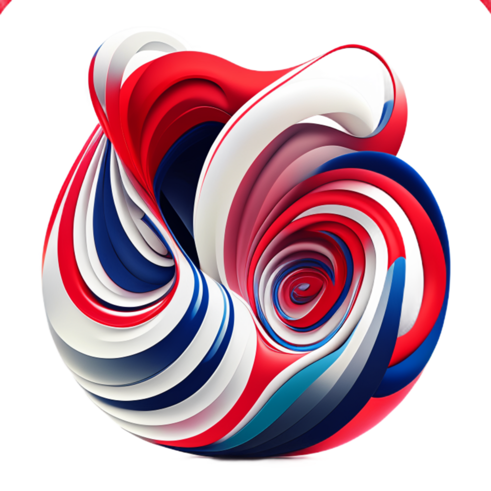 3d abstract colorful twisted liquid shapes creative design element png