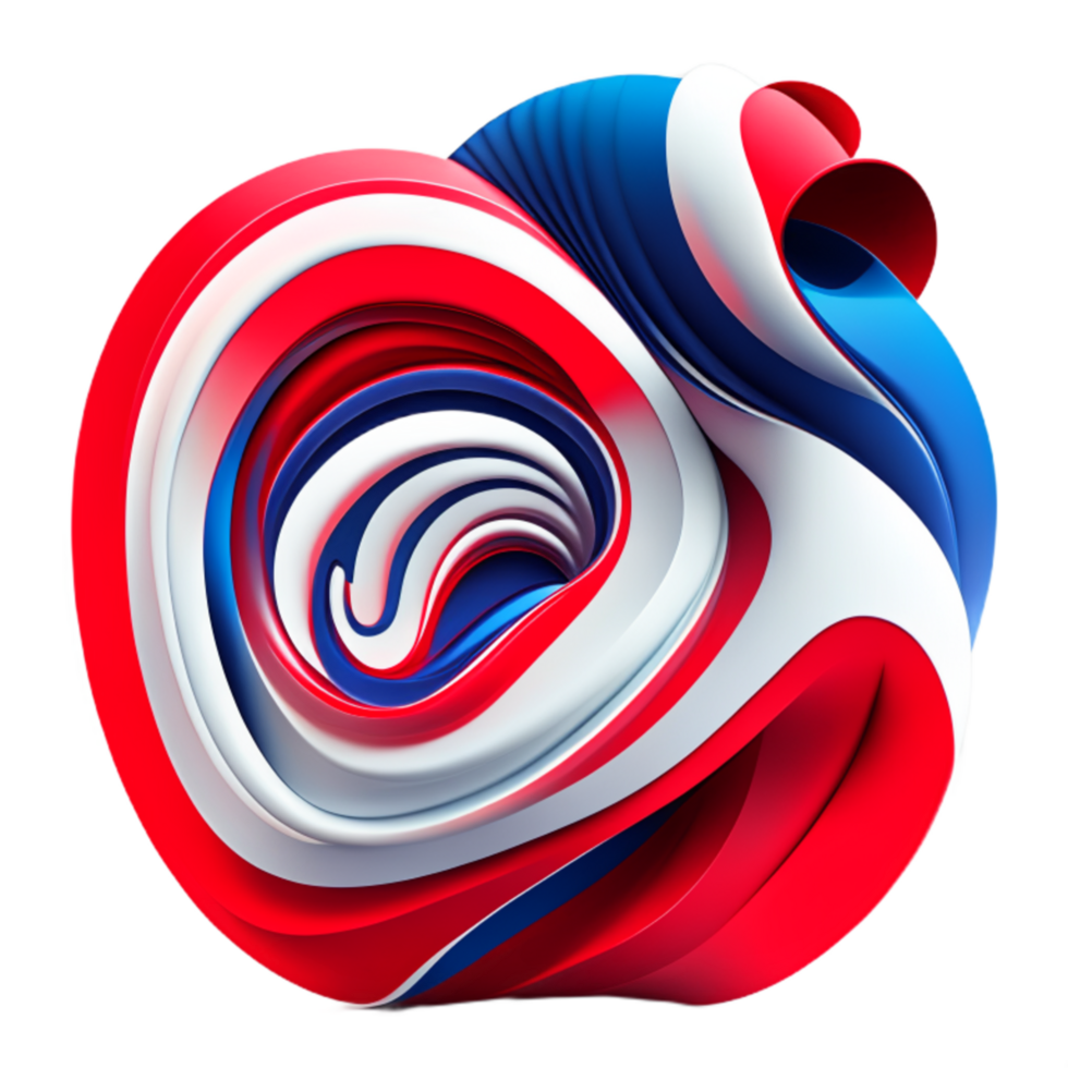 3d abstract colorful twisted liquid shapes creative design element png