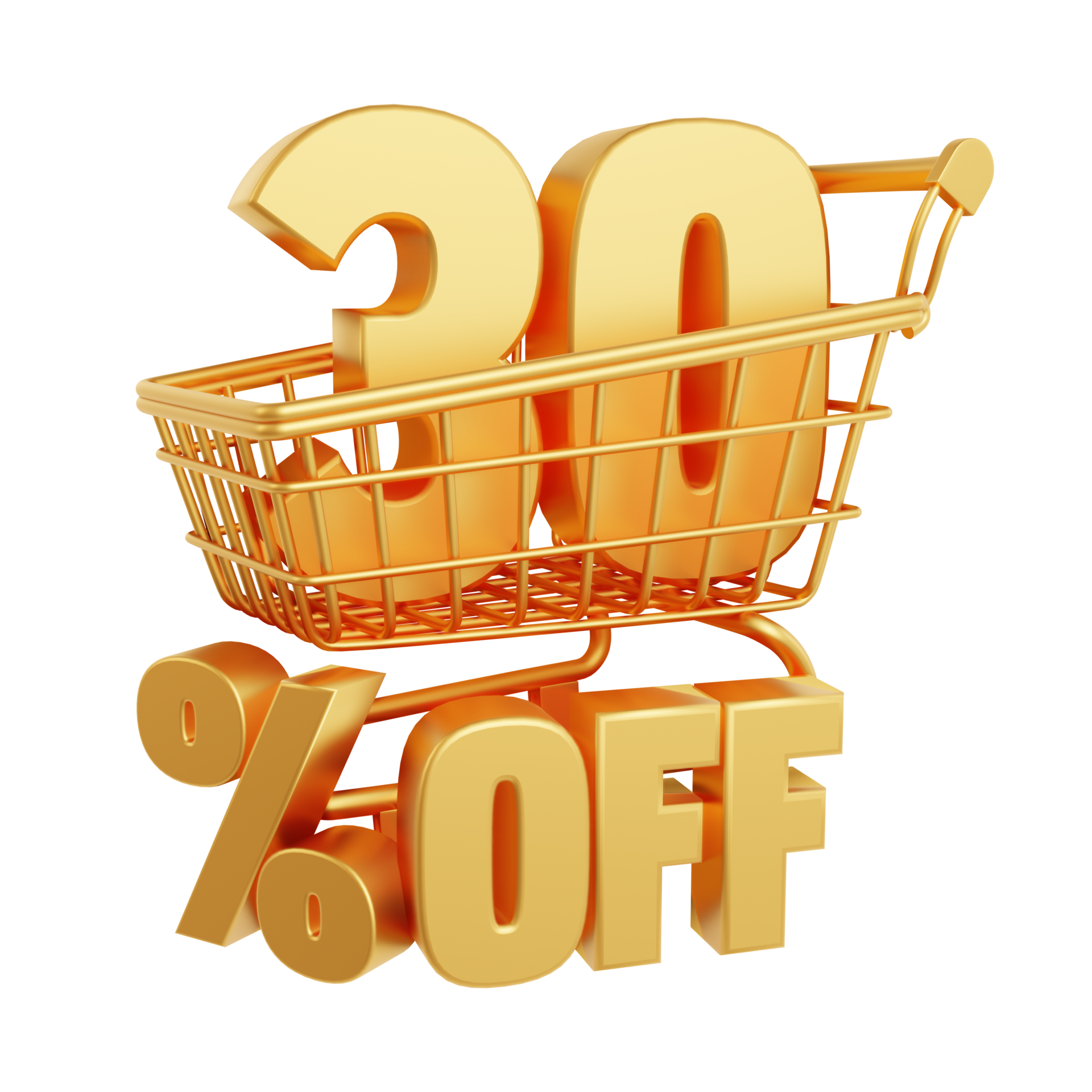 30 Percent Off Number 30 Inside The Shopping Cart Image With Discount 