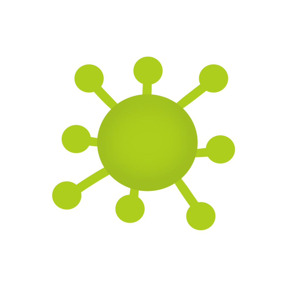 Virus isolated icon png