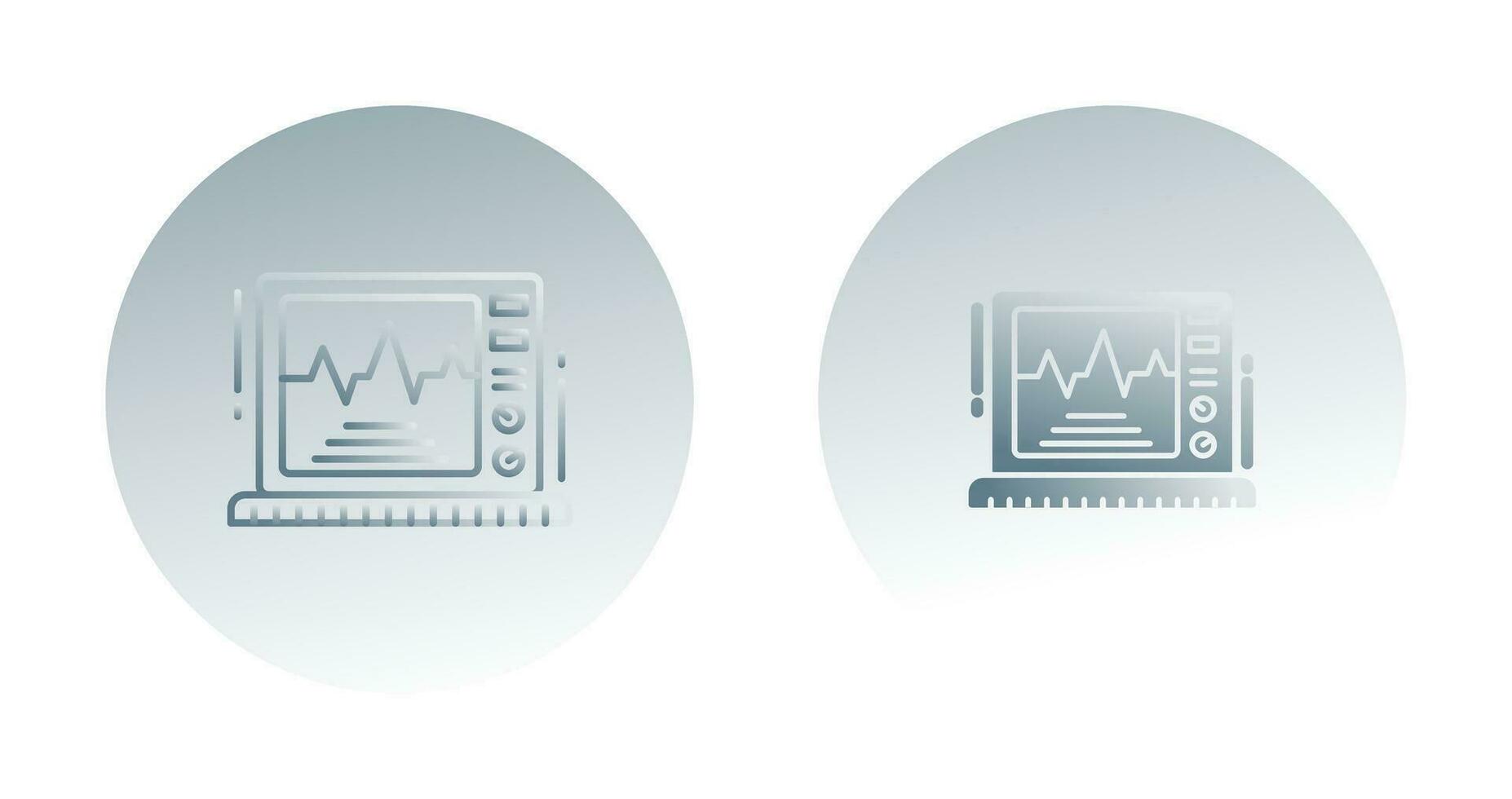 icono de vector de monitor de electrocardiograma