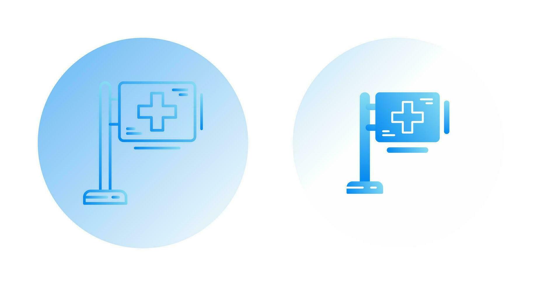 Hospital Sign Vector Icon
