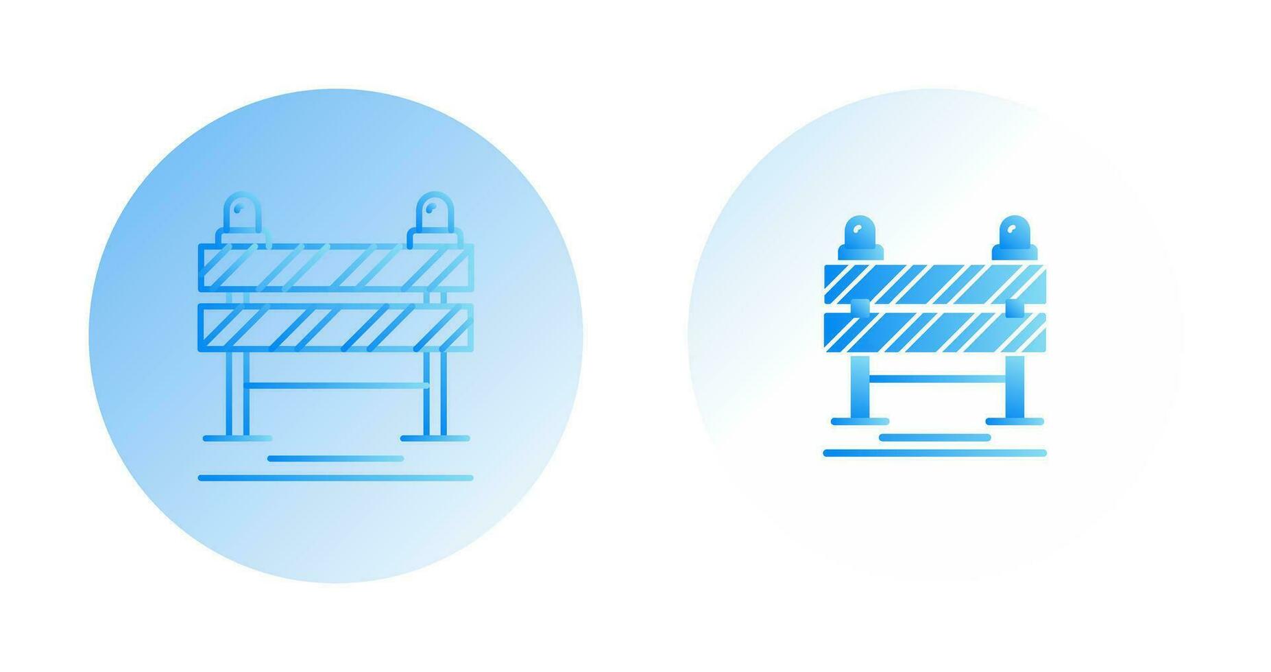 Road Blockade Vector Icon