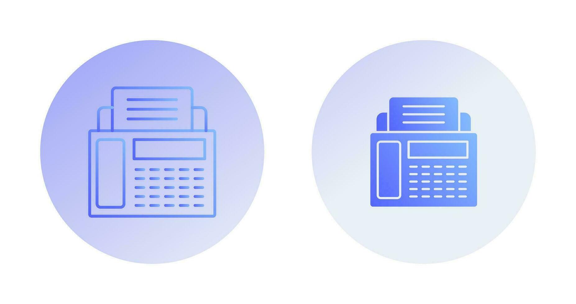 Fax Machine Vector Icon