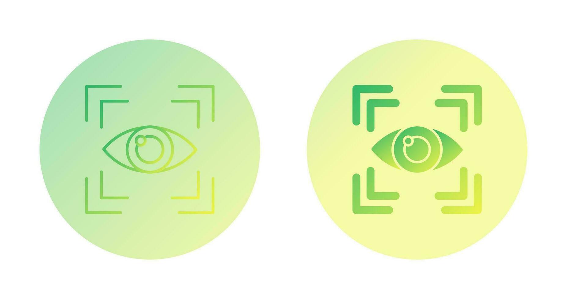 icono de vector de exploración ocular