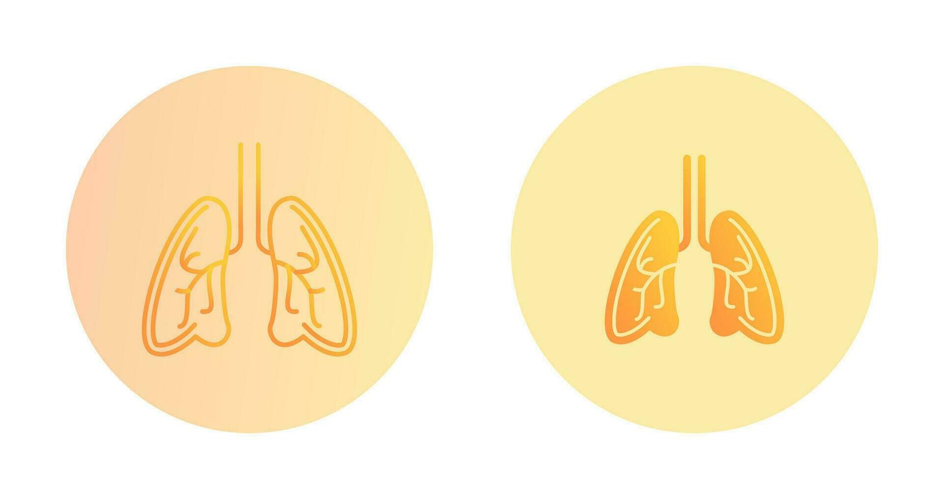 Lungs Vector Icon