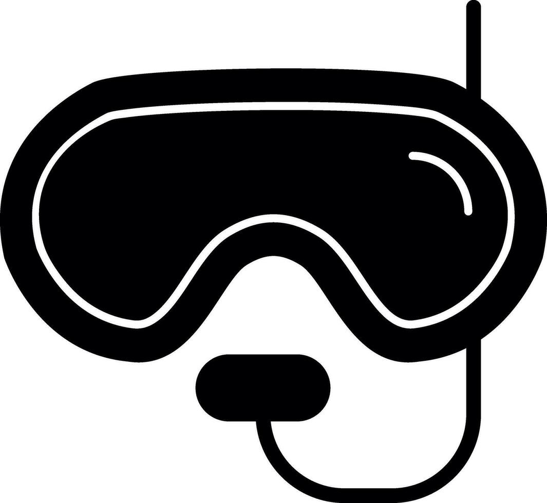Diving mask Vector Icon Design