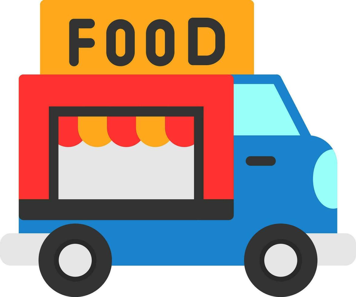 diseño de icono de vector de camión de comida