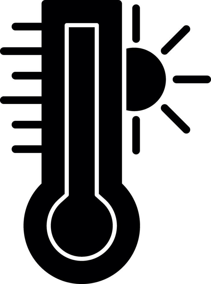 caliente temperatura vector icono diseño