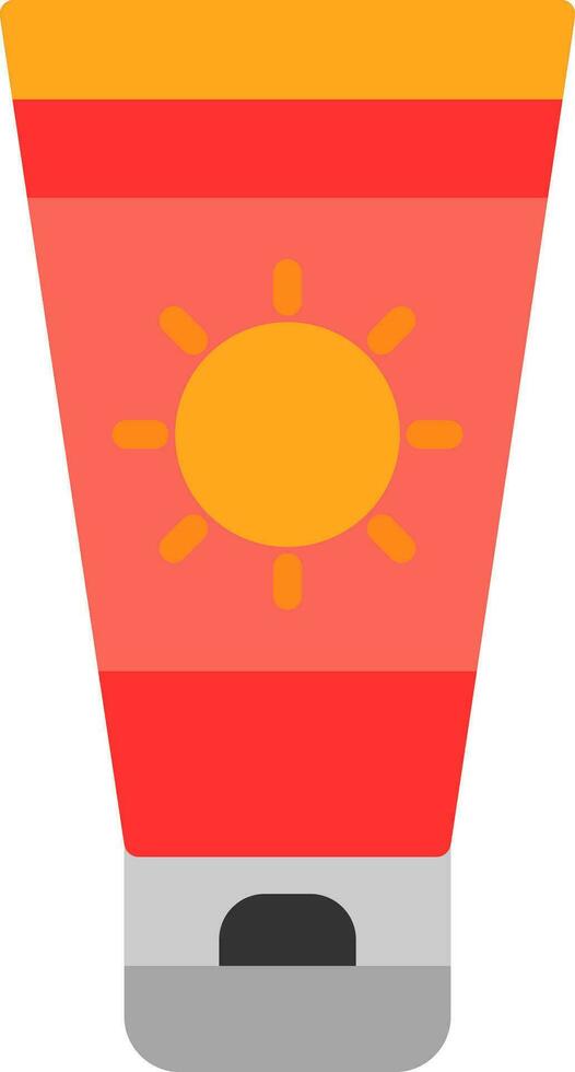 Sun cream Vector Icon Design